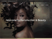 Tablet Screenshot of karizmahair.com